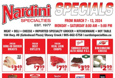Nardini Specialties Flyer March 7 to 13