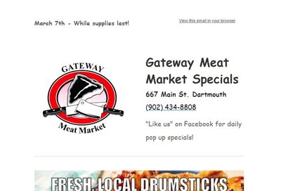 Gateway Meat Market Flyer March 7 to 13