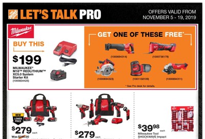 Home Depot Pro Flyer November 5 to 19