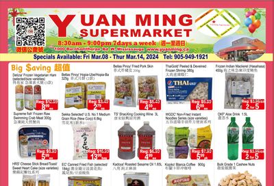 Yuan Ming Supermarket Flyer March 8 to 14