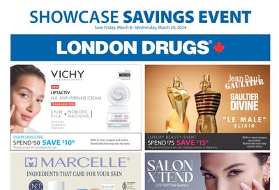 London Drugs Showcase Savings Event Flyer March 8 to 20