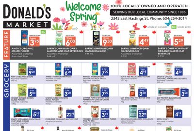 Donald's Market Flyer March 7 to 20