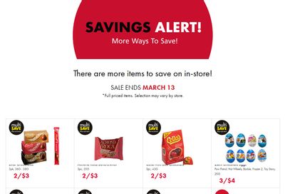 The Bargain Shop & Red Apple Stores Savings Alert Flyer March 7 to 13