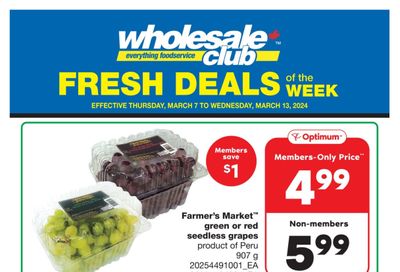 Wholesale Club (West) Fresh Deals of the Week Flyer March 7 to 13