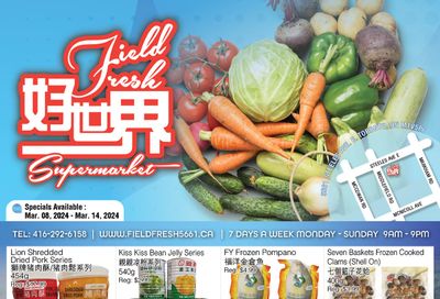 Field Fresh Supermarket Flyer March 8 to 14