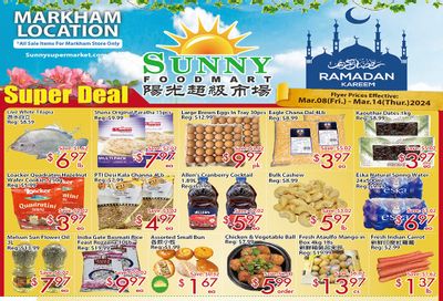 Sunny Foodmart (Markham) Flyer March 8 to 14