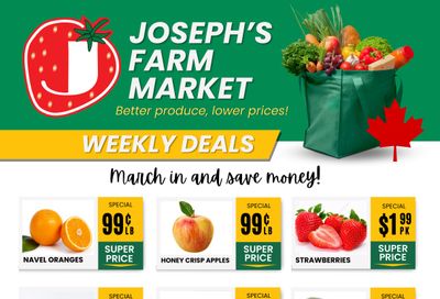 Joseph's Farm Market Flyer March 8 to 13