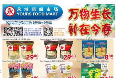 Yours Food Mart Flyer March 8 to 14