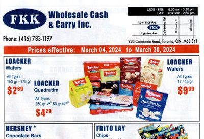 FKK Wholesale Cash & Carry Flyer March 4 to 30