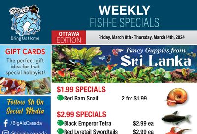 Big Al's (Ottawa East) Weekly Specials March 8 to 14