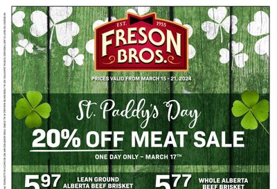 Freson Bros. Flyer March 15 to 21