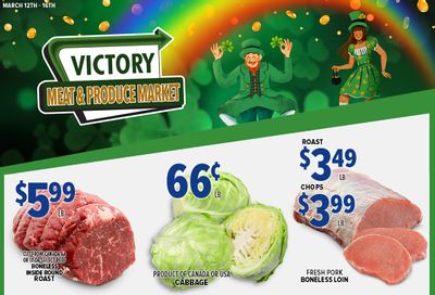 Victory Meat Market Flyer March 12 to 16