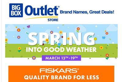 Big Box Outlet Store Flyer March 13 to 19