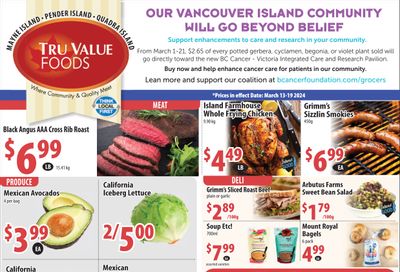 Tru Value Foods Flyer March 13 to 19