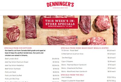 Denninger's Weekly Specials March 13 to 19