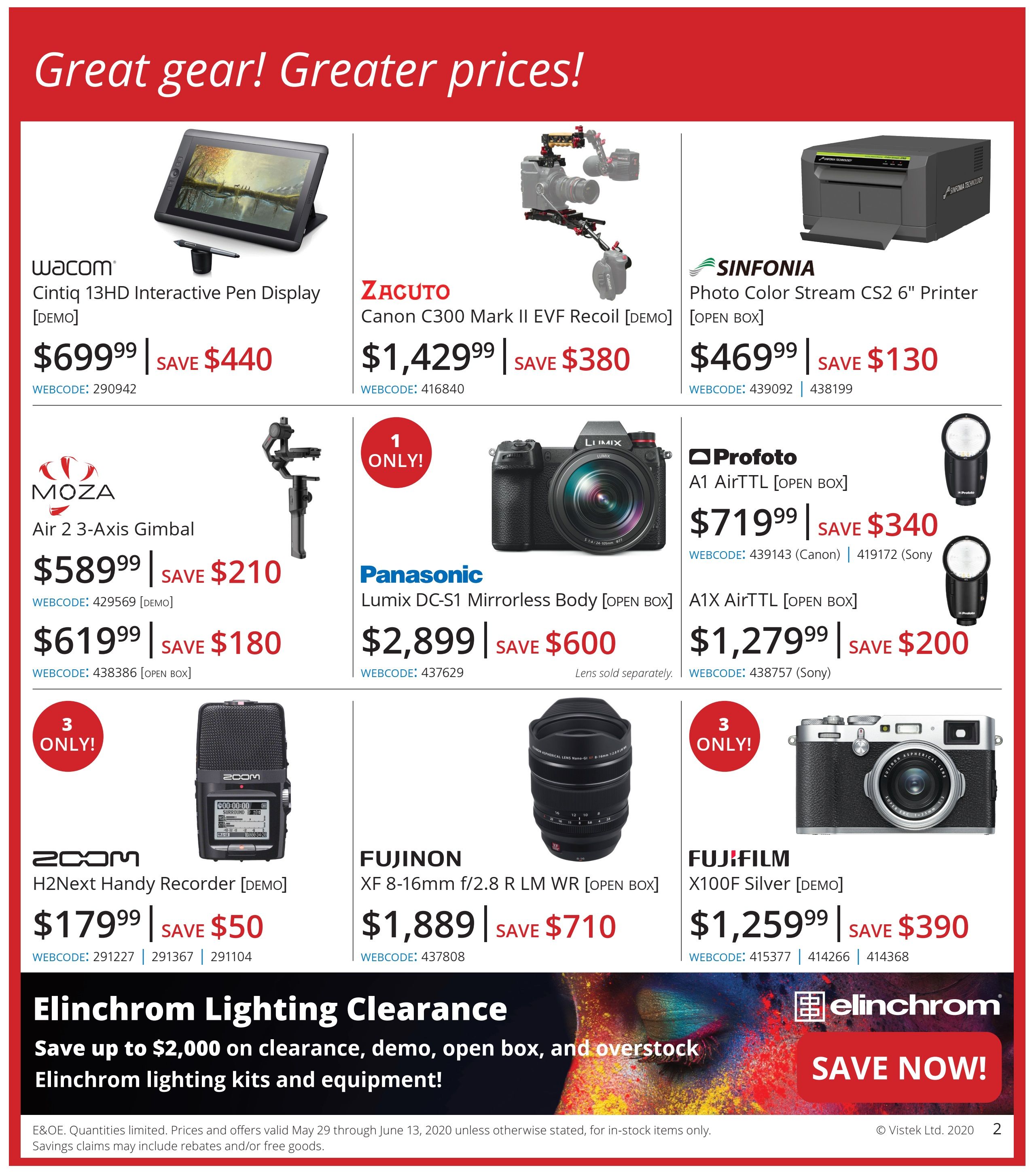 Vistek Flyer May 29 to June 13
