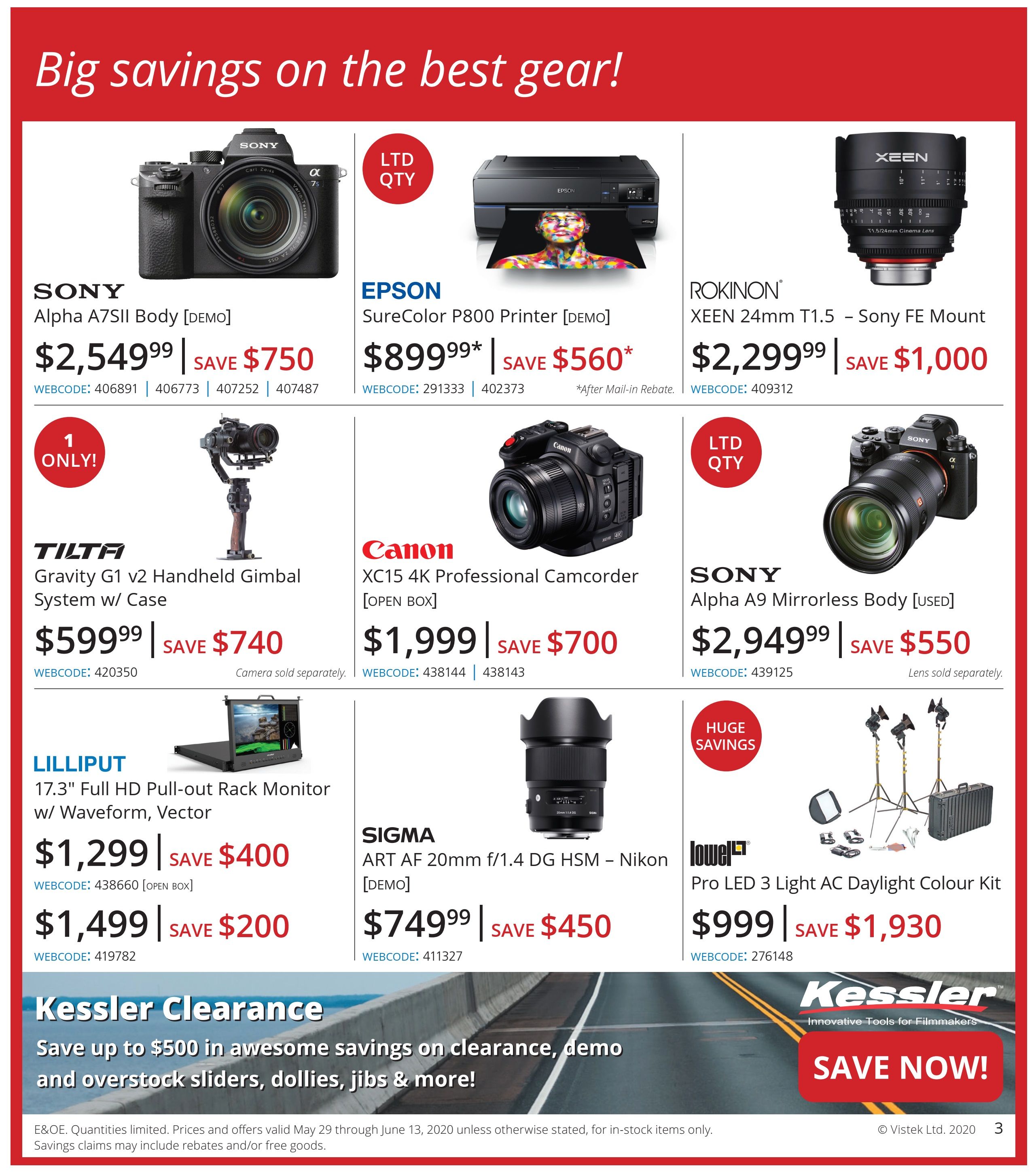 Vistek Flyer May 29 to June 13