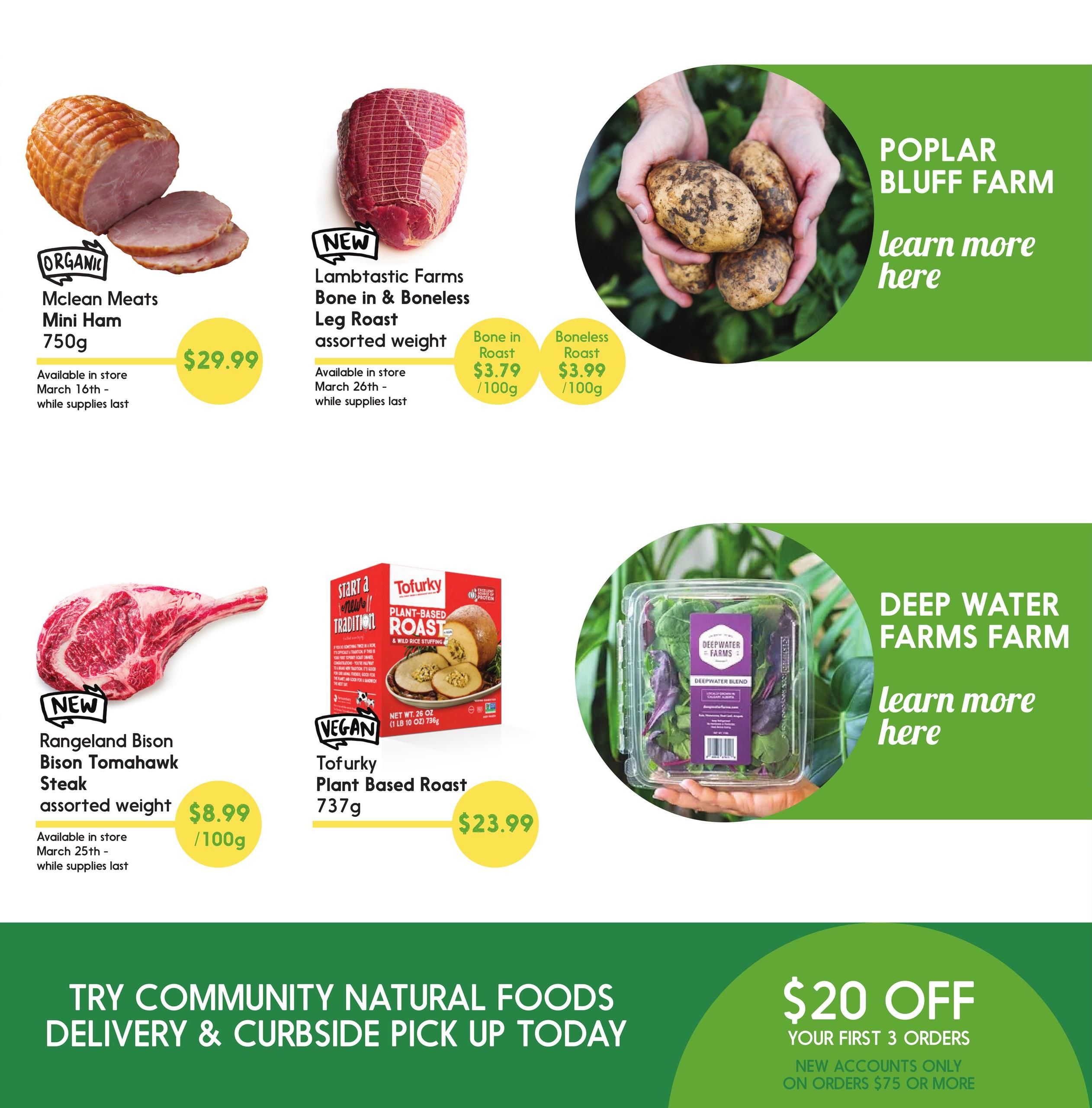 Community Natural Foods Flyer March 14 to 31