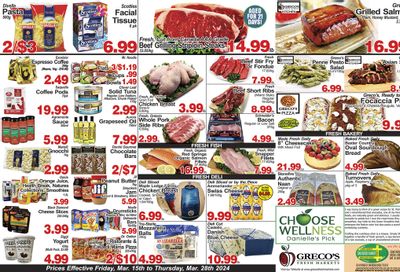 Greco's Fresh Market Flyer March 15 to 28