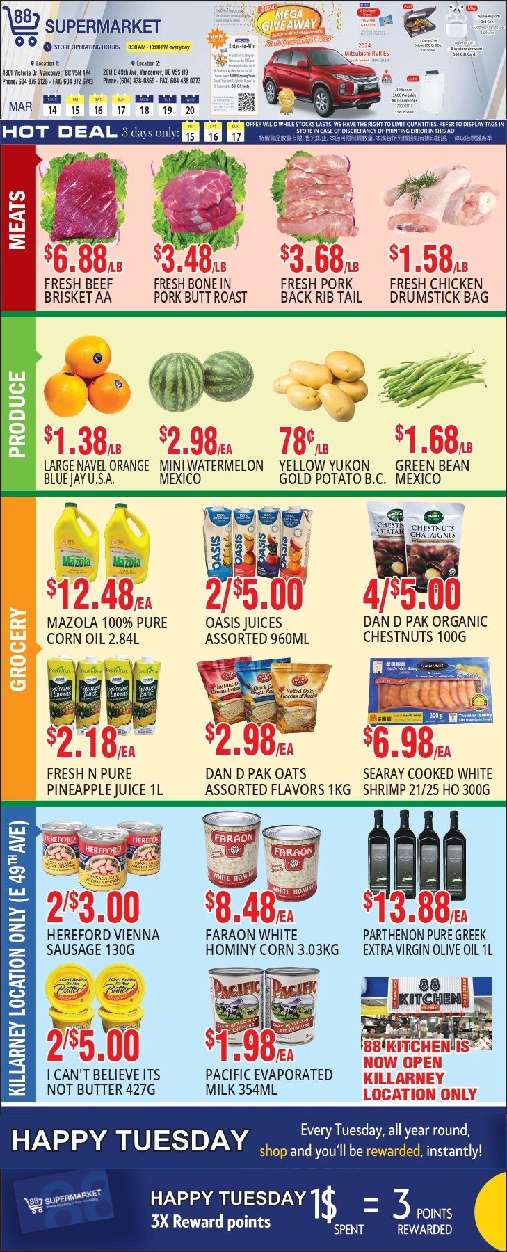 88 Supermarket Flyer March 14 to 20