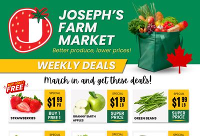 Joseph's Farm Market Flyer March 15 to 20