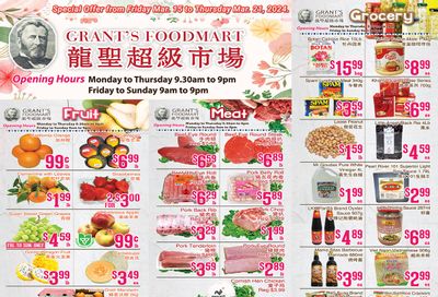 Grant's Food Mart Flyer March 15 to 21