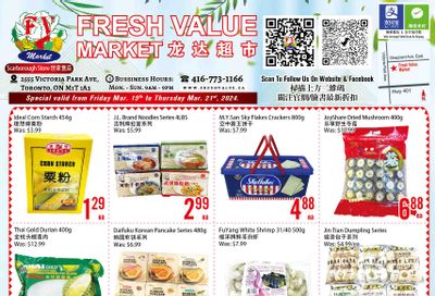 Fresh Value (Scarborough) Flyer March 15 to 21
