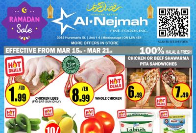 Alnejmah Fine Foods Inc. Flyer March 15 to 21