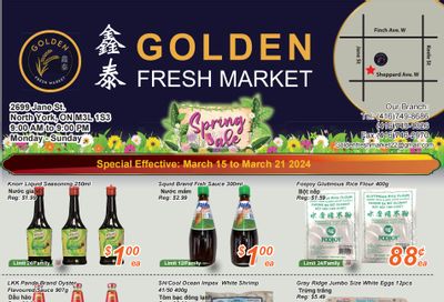Golden Fresh Market Flyer March 15 to 21