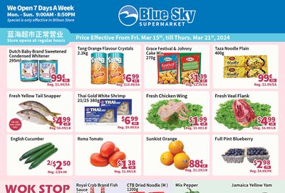 Blue Sky Supermarket (Pickering) Flyer March 15 to 21