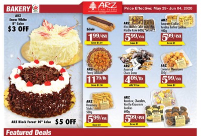 Arz Fine Foods Flyer May 29 to June 4