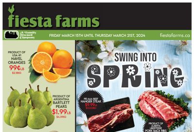 Fiesta Farms Flyer March 15 to 21