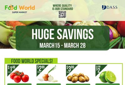 Food World Supermarket Flyer March 15 to 28