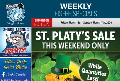 Big Al's (Edmonton) Weekly Specials March 15 to 21