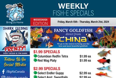 Big Al's (Mississauga) Weekly Specials March 15 to 21