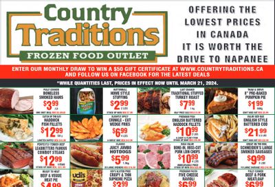 Country Traditions Flyer March 14 to 21