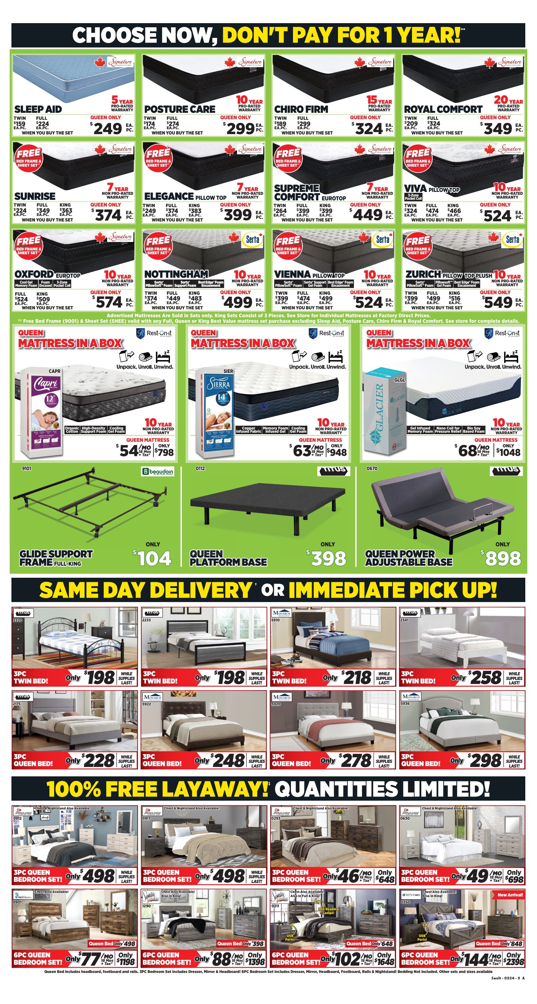 Surplus Furniture & Mattress Warehouse (Sault Ste Marie) Flyer March 18 to 31