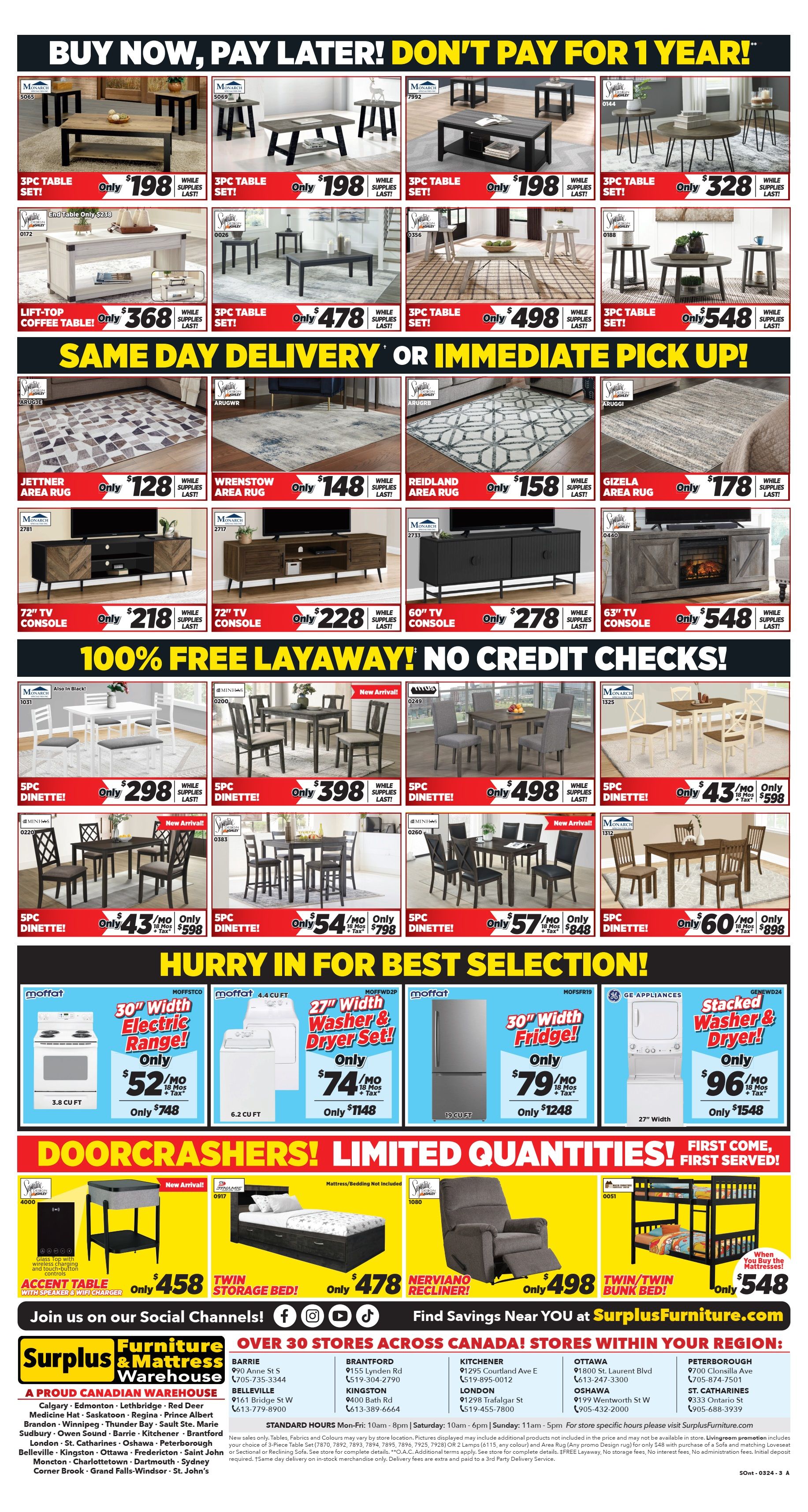 Surplus Furniture & Mattress Warehouse (ON) Flyer March 18 to 31