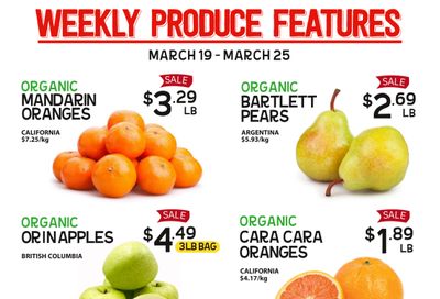 Pomme Natural Market Weekly Produce Flyer March 19 to 25
