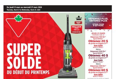 Canadian Tire (QC) Flyer March 21 to 27