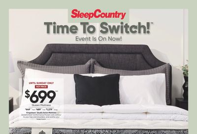 Sleep Country Flyer March 20 to 24