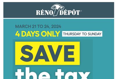 Reno Depot Flyer March 21 to 27