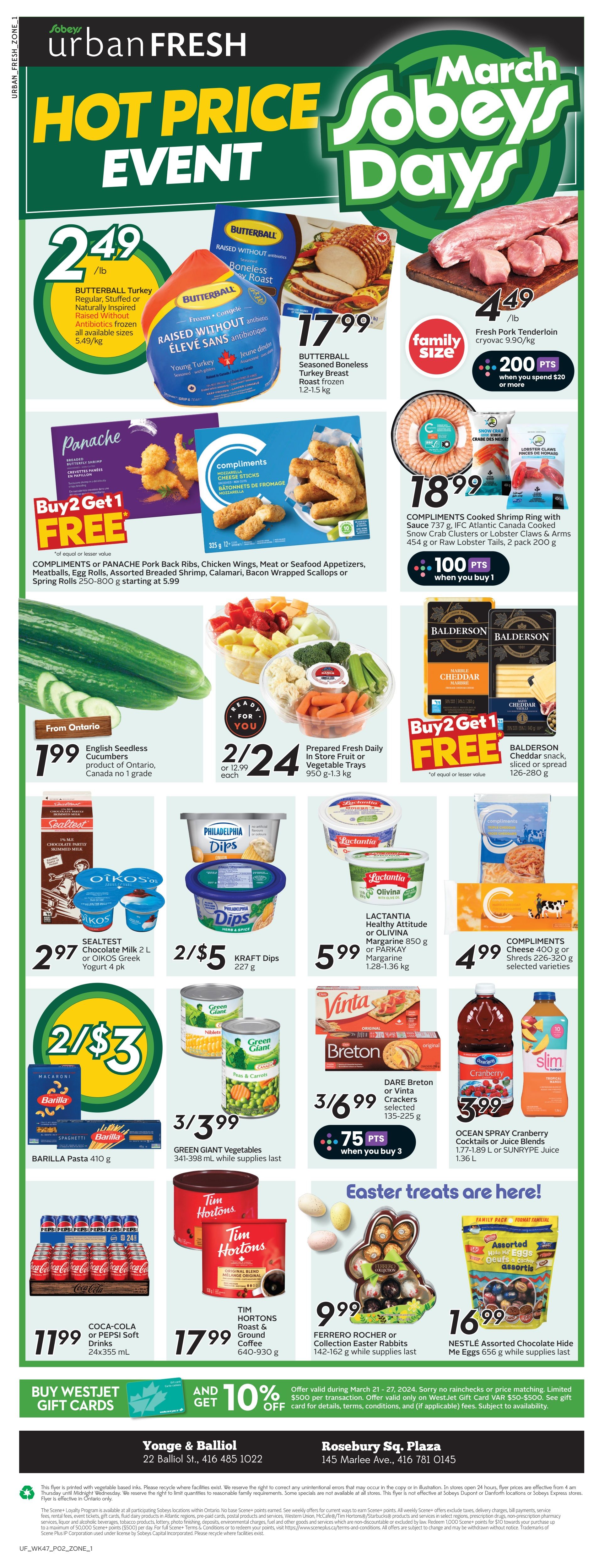 Sobeys Urban Fresh Flyer March 21 to 27