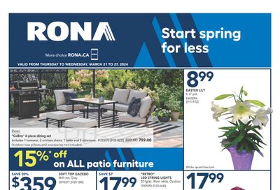 Rona (West) Flyer March 21 to 27