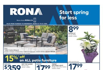 Rona (ON) Flyer March 21 to 27