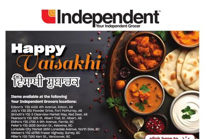 Independent Grocer (West) Vaisakhi Flyer March 21 to April 10