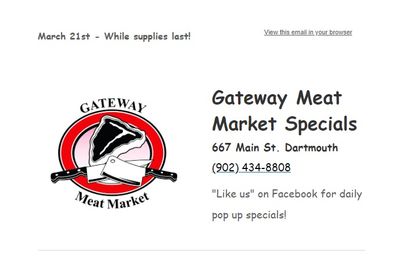 Gateway Meat Market Flyer March 21 to 27