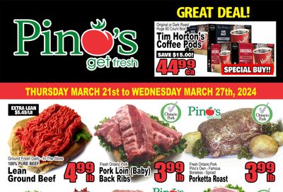 Pino's Flyer March 21 to 27
