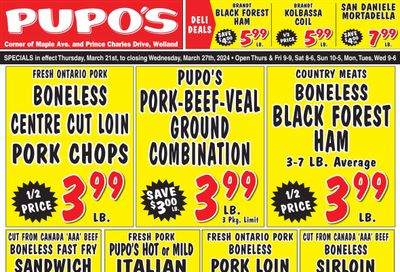 Pupo's Food Market Flyer March 21 to 27