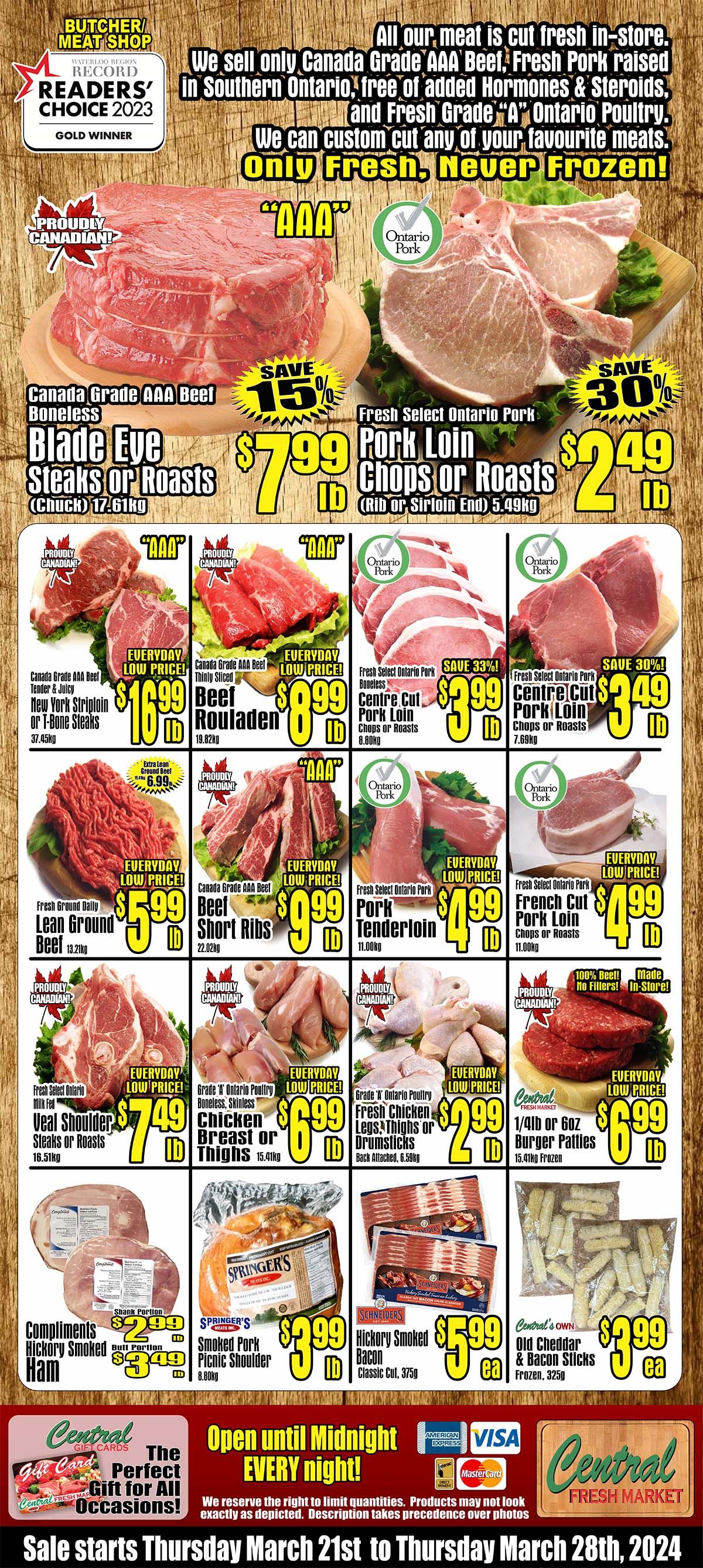 Central Fresh Market Flyer March 21 to 28